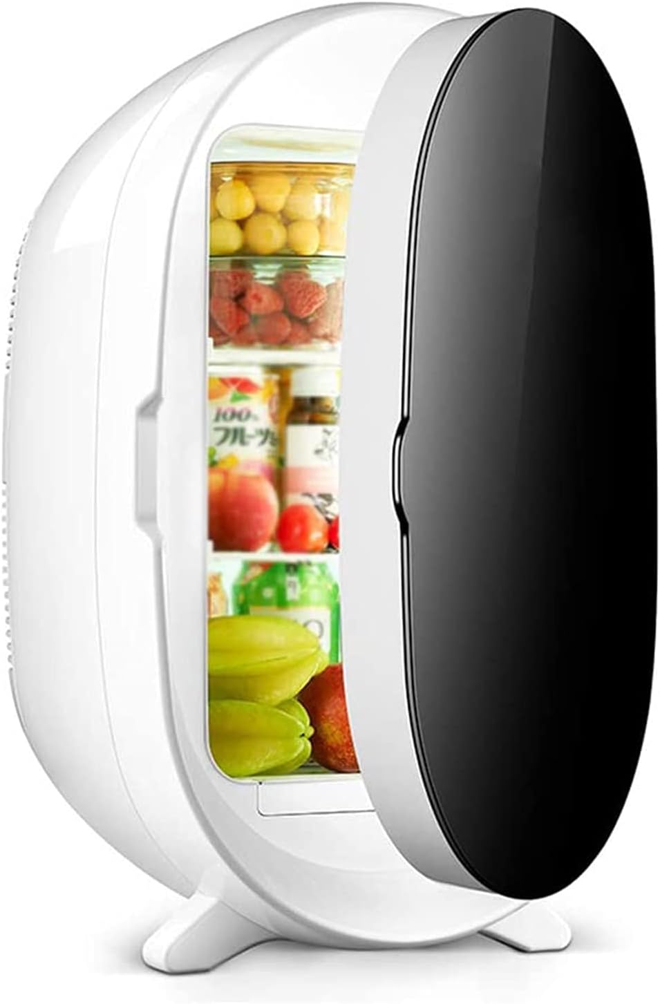 JNYB Mini Fridge 20L Silent Cooling and Warming AC/DC 12V Digital Display Portable Compact Refrigerator for Cars Bedroom/Skin Care