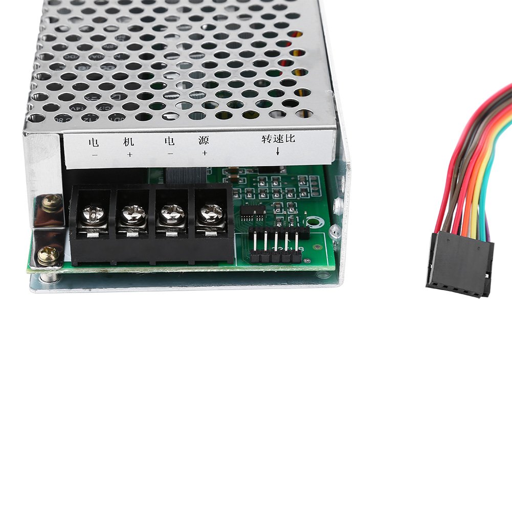 Controlador de velocidad motor CC 60A 10V-55V con pantalla digital y carcasa