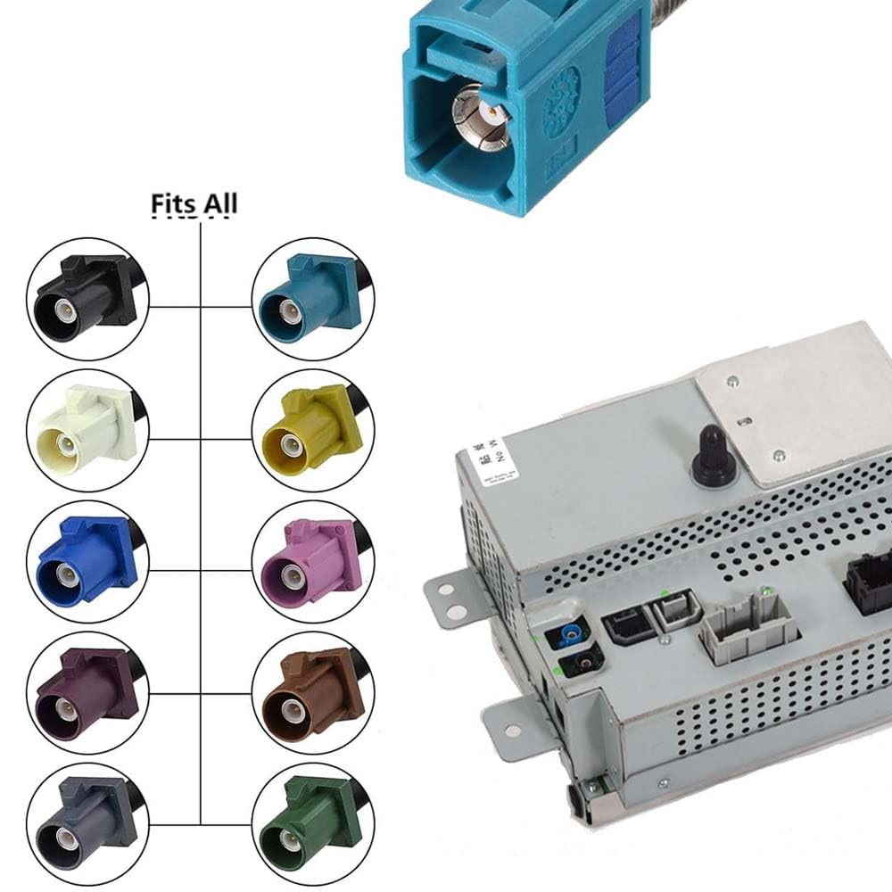 Adattatore Fakra Z femmina a SMA femmina serie Waterblue compatibilità universale per telefoni cellulari FM, 4G/5G, GPS, Bluetooth e altri adattatori di segnale antenna SMA con filettatura RF