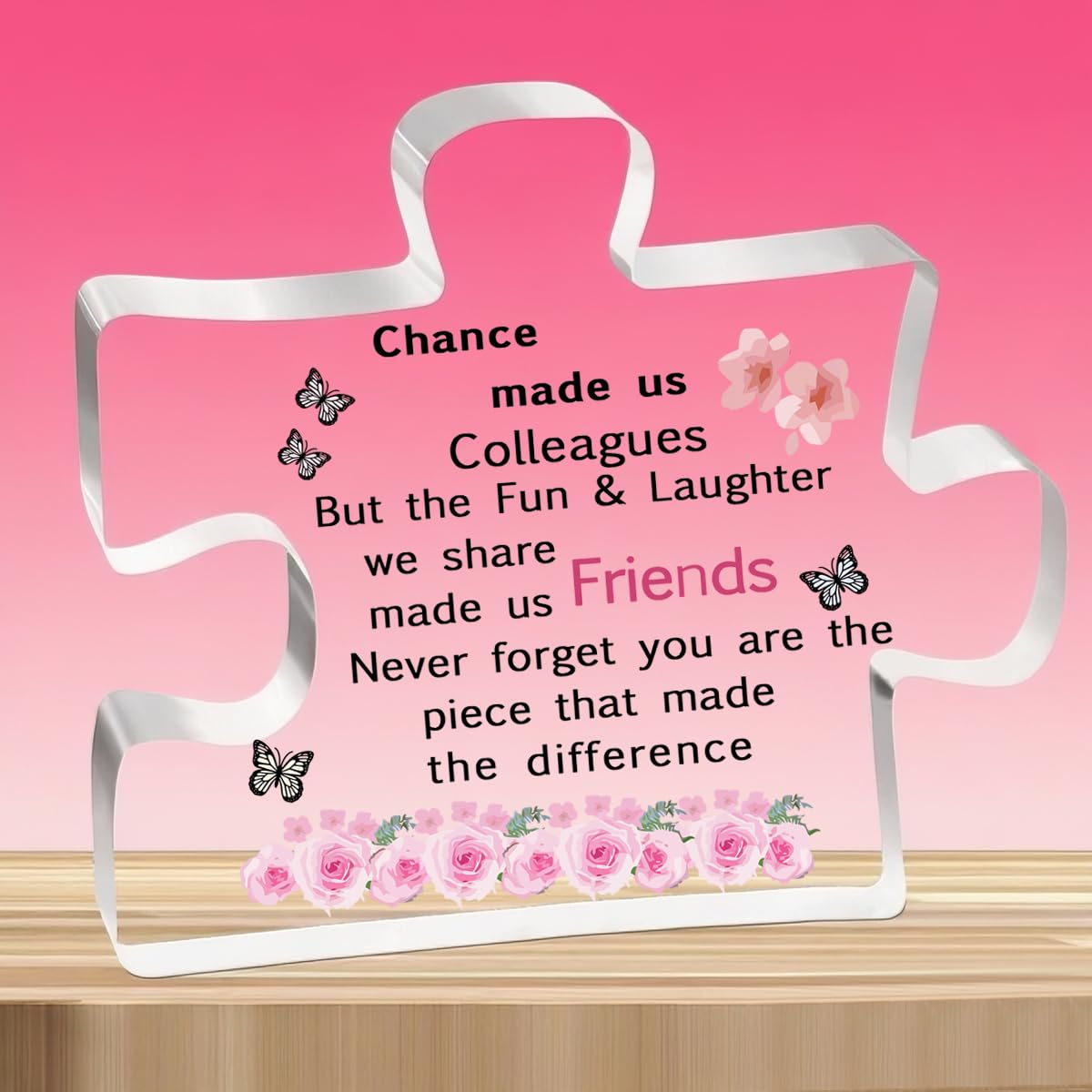 Tovii Women's For Colleagues 1 Leaving Gifts For Colleagues - Retirement & New Job Acrylic Plaque - Farewell Appreciation Present For Nurses,Teachers And Coworkers