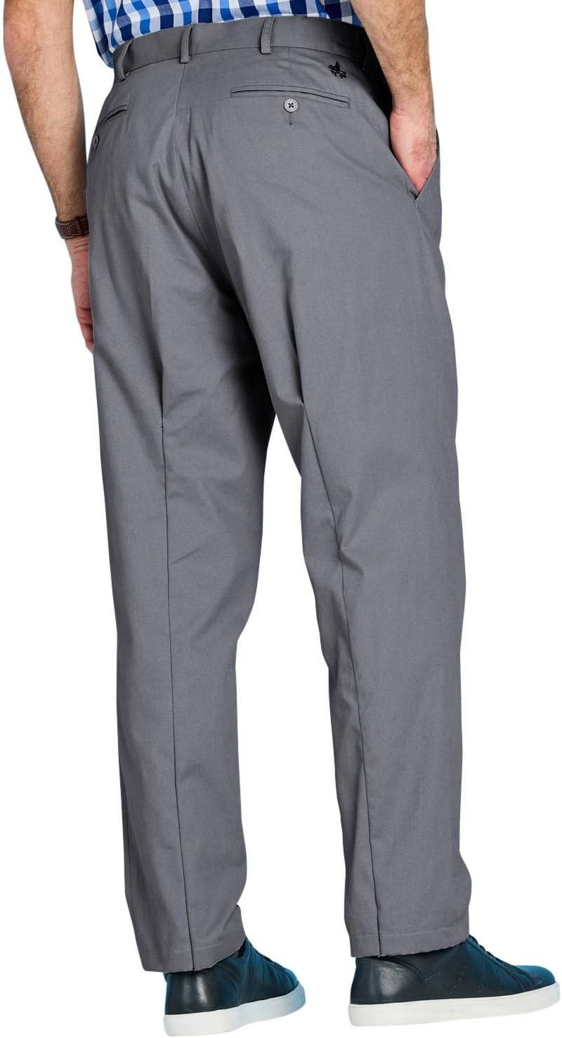 Pegasus Men's Cotton Chino Pants with Stretch Waistband Versatile, Comfortable & Stylish Smart Casual Bottoms Charcoal - Image 5