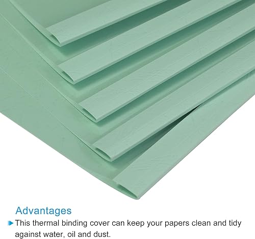 Miniatura 4 de PATIKIL Cubierta de encuadernación térmica de 0.2 pulgadas, 10 piezas de polietileno de 35 a 50 hojas de presentación de papel protector de archivos