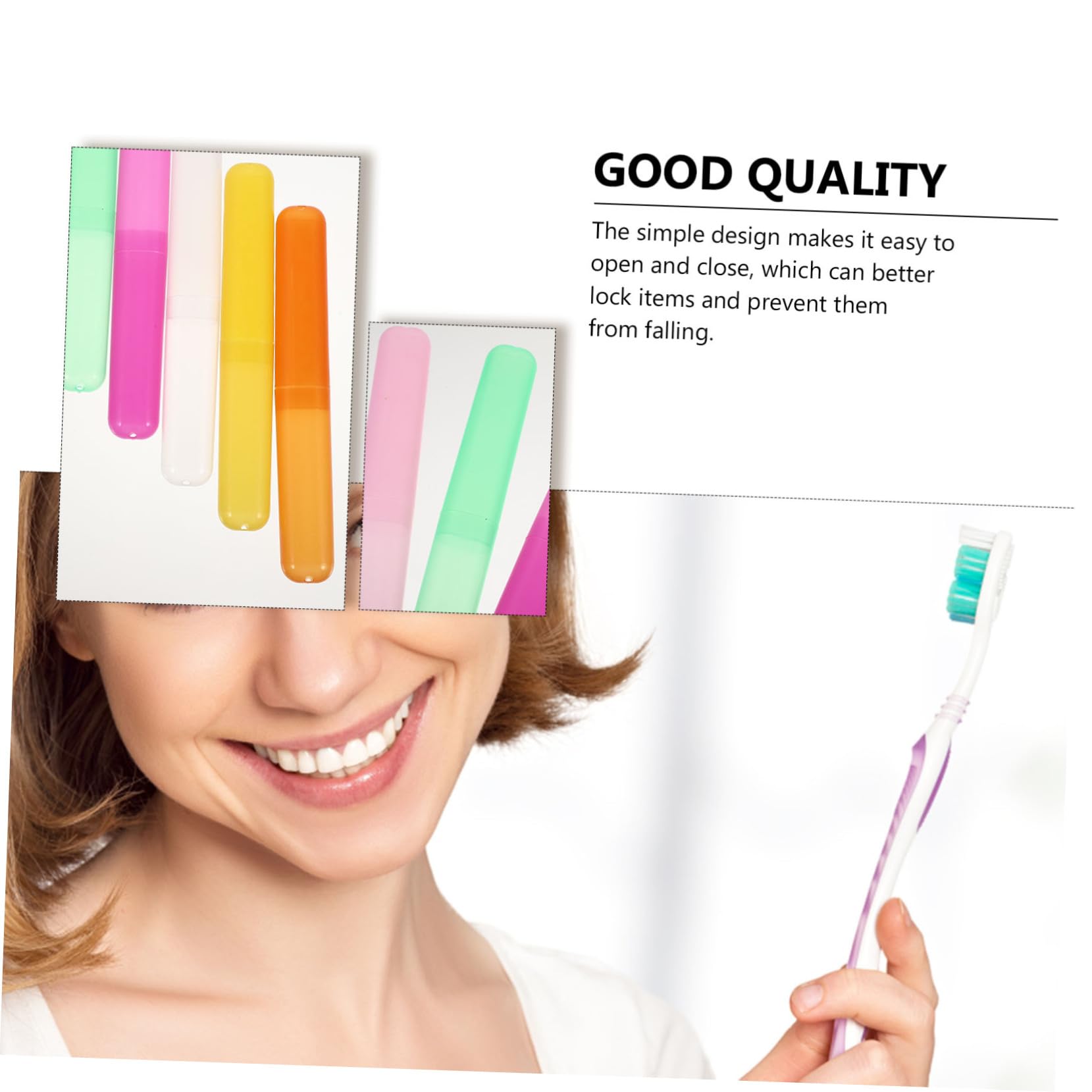 BESTYASH 40 Pezzi Custodia Per Spazzolini Da Denti in Resistente Organizer Portatile Per Dentifricio e Pettine Design Semplice e Brillante Leggero e Compatto Facile Da Aprire e Chiudere