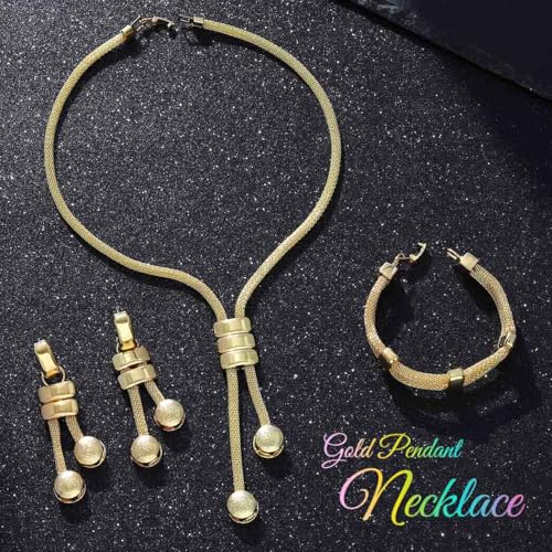 CLOACE Gold Long Choker Necklace Set Punk Cuban Y-Necklaces and Bracelet Fashion Chain Jewelry Accessories for Women2