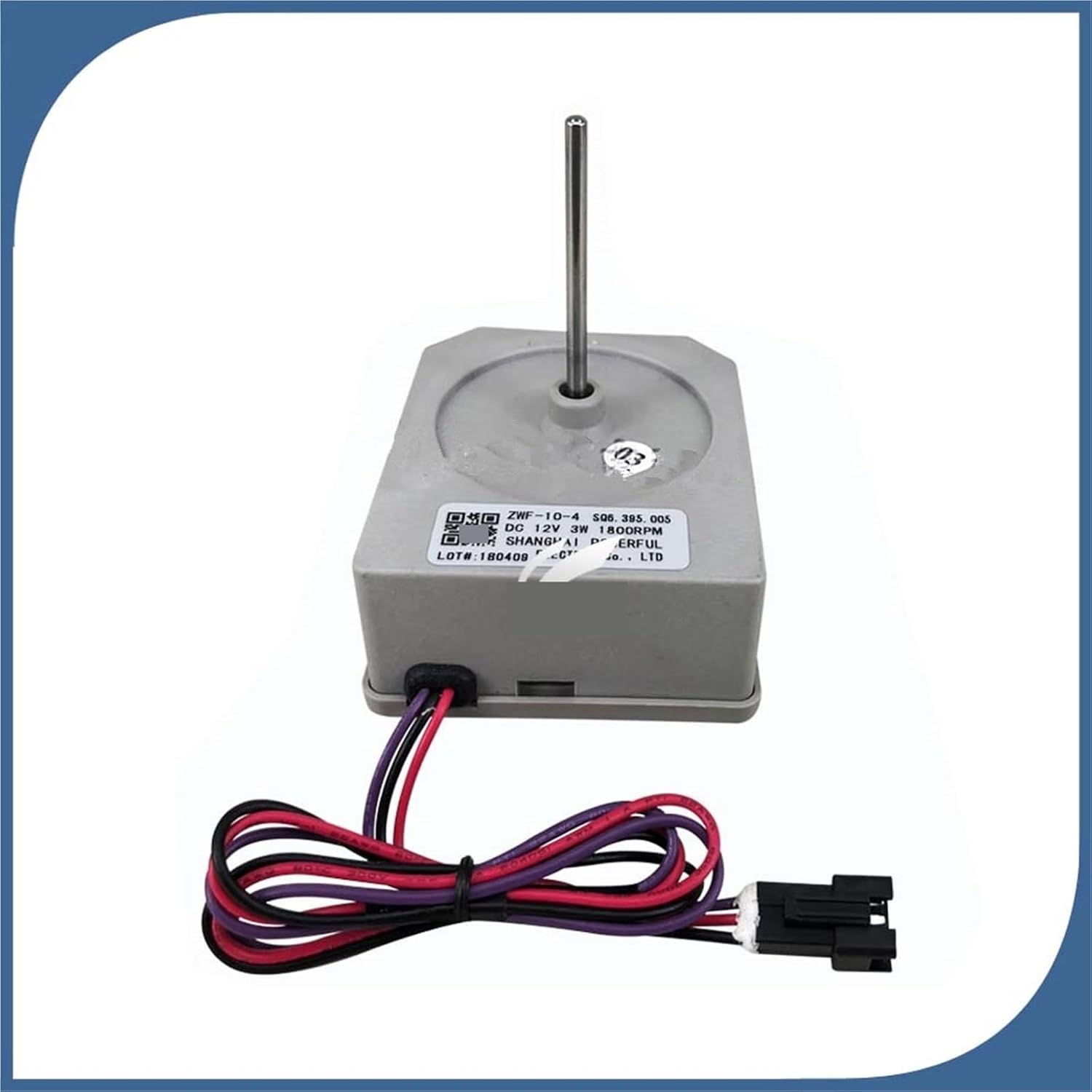 100% for Fan Motor for Refrigerator Freezer ZWF-10-4 1448488 DC13V Motor(Black Plug)