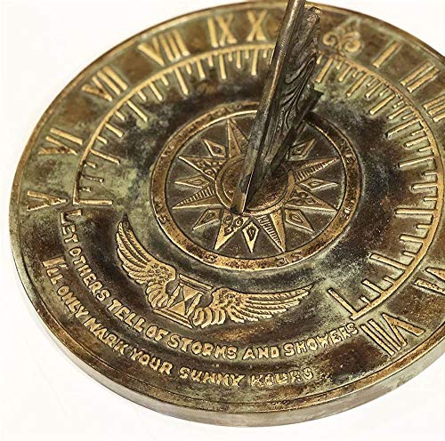 Rome Industries 1820 Solid Brass Colonial Sundial - Thumbnail 4