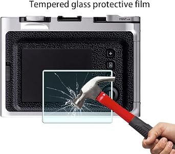 Lens Cap + Screen Protector for Fujifilm Instax Mini EVO Instant Camera(for Accessories),LCD + Lens PET Flim+Aluminum Mini Fuji Evo Lens Cover with Flocking Internal