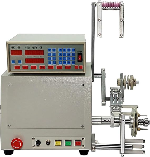 Coil Winding Machine, Computer C Automatic Coil Winder Winding Machine 400W For 0.03-1.2mm Wire Work Speed 6000 R/min for webbing, elastic threads,guitar pickup coils
