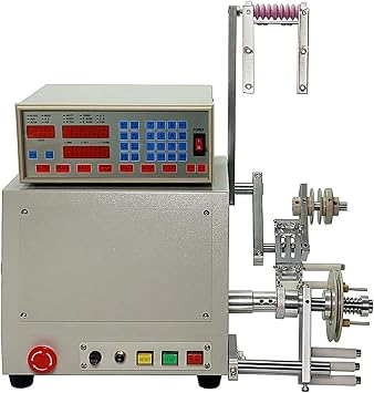Coil Winding Machine, Computer C Automatic Coil Winder Winding Machine 400W For 0.03-1.2mm Wire Work Speed 6000 R/min for webbing, elastic threads,guitar pickup coils
