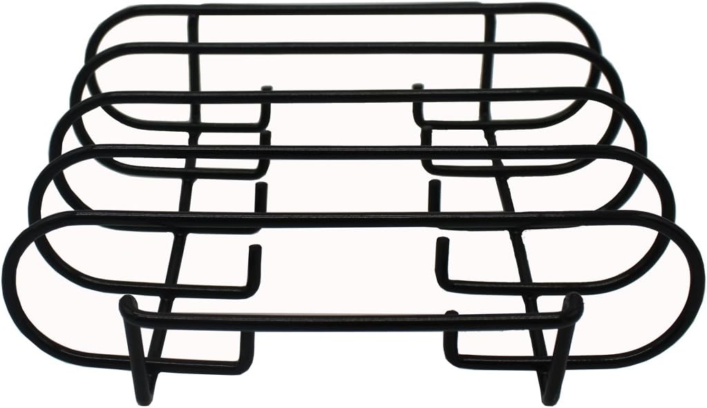 Grill Corner Porcelain Rib Rack For Weber, Charbroil, Kenmore, Master Forge, Brinkmann, Big Green Egg, Primo and Kamado Ceramic, Green Mountain Grill.
