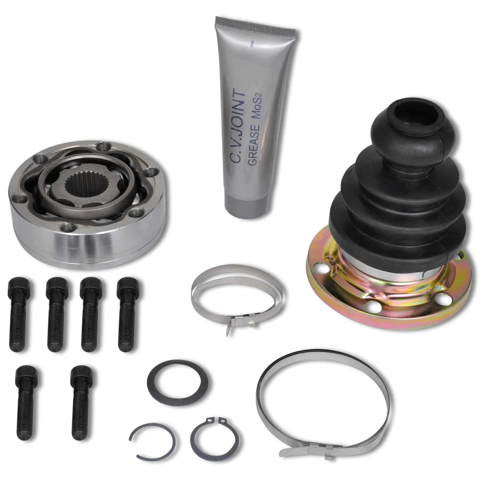 Set di alberi in metallo nero, set completo per cambio e trasmissione, asse e differenziale, ricambio per frizione e cardanico, riparazione auto e auto, accessori per officina