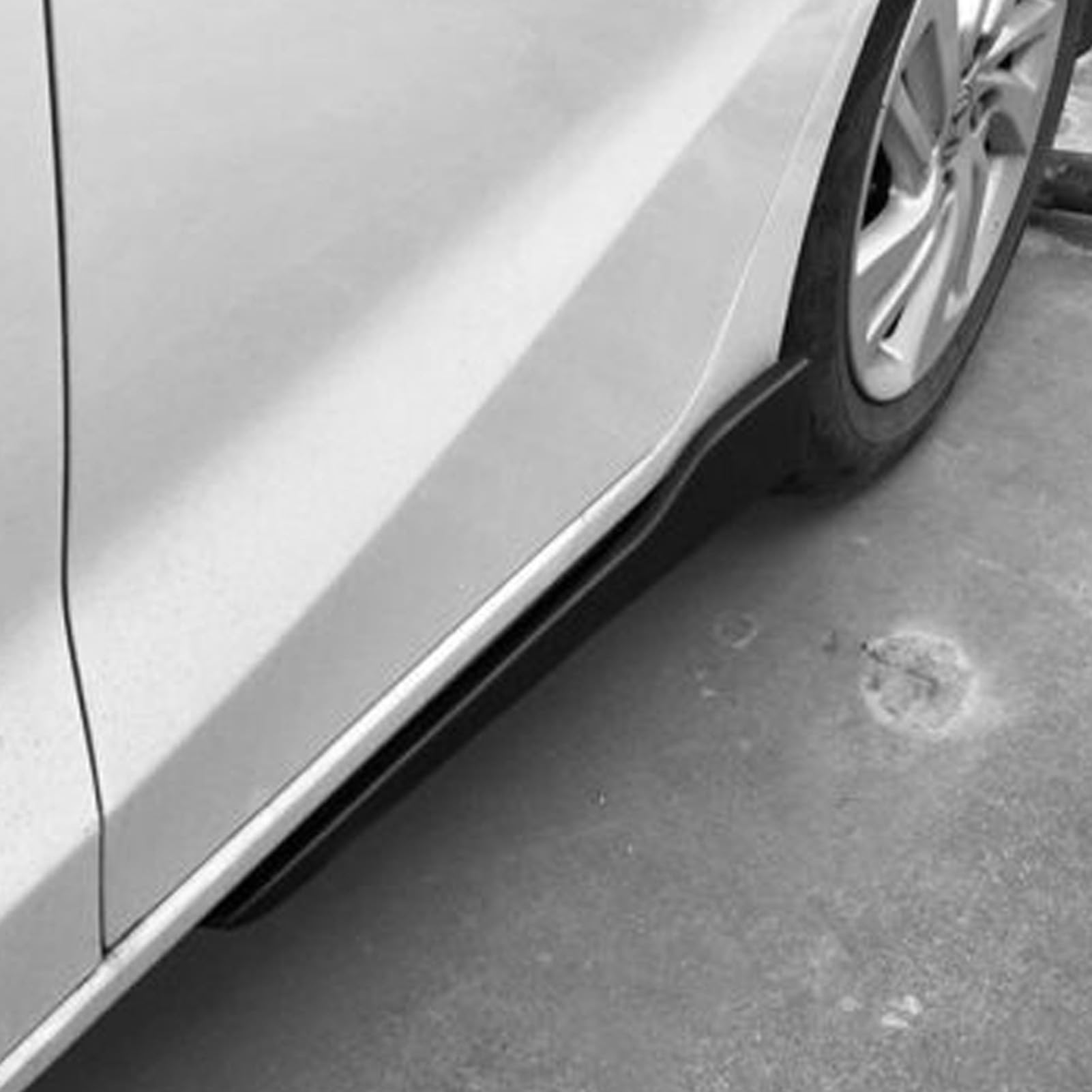 Dokładka Boczna, Uniwersalna para Uniwersalnych Nakładek na stopę boczną Samochodu, Tapicerka, Rozgałęźniki Rocker, Skrzydła Winglet, Odporne na Zadrapania, do Pojazdów Sedan (długi)