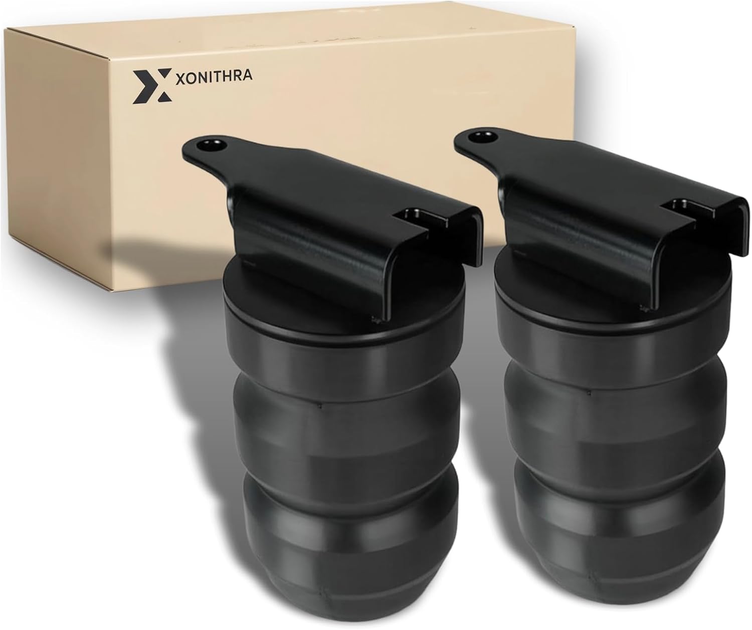 Upgraded Rear Suspension Enhancement Helper Springs Kit Compatible with 1999-2010 Chevrolet Silverado 2500 1500HD Fits GMC Sierra 1500HD 2500 2WD/4WD Pickup Trucks Bumper Stop GMRCK25S