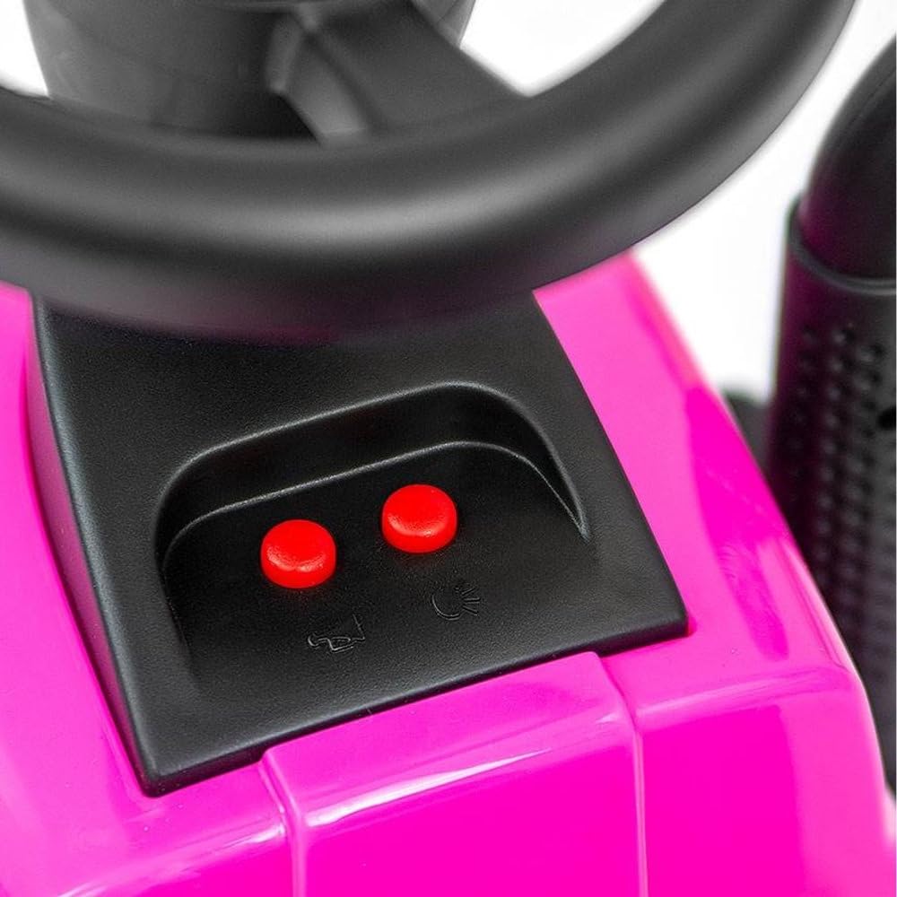 Bandits & Angels Bobbycar Rutschauto New Holland Traktor mit Anhänger ab 1 Jahr – mit funktionierenden Scheinwerfern – Kinderfahrzeug blau – Bobbycar für Jungen – New Holland (Rosa)