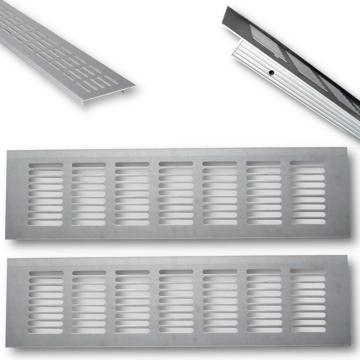 Grille de ventilation Euro Tische anti-humidité en alu pour cheminée et salle de bain