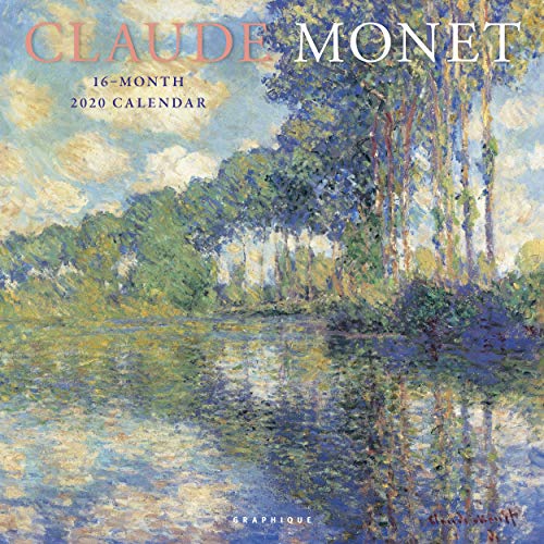 Graphique Claude Monet Wall Calendar - 16-Month 2020 Calendar, 12