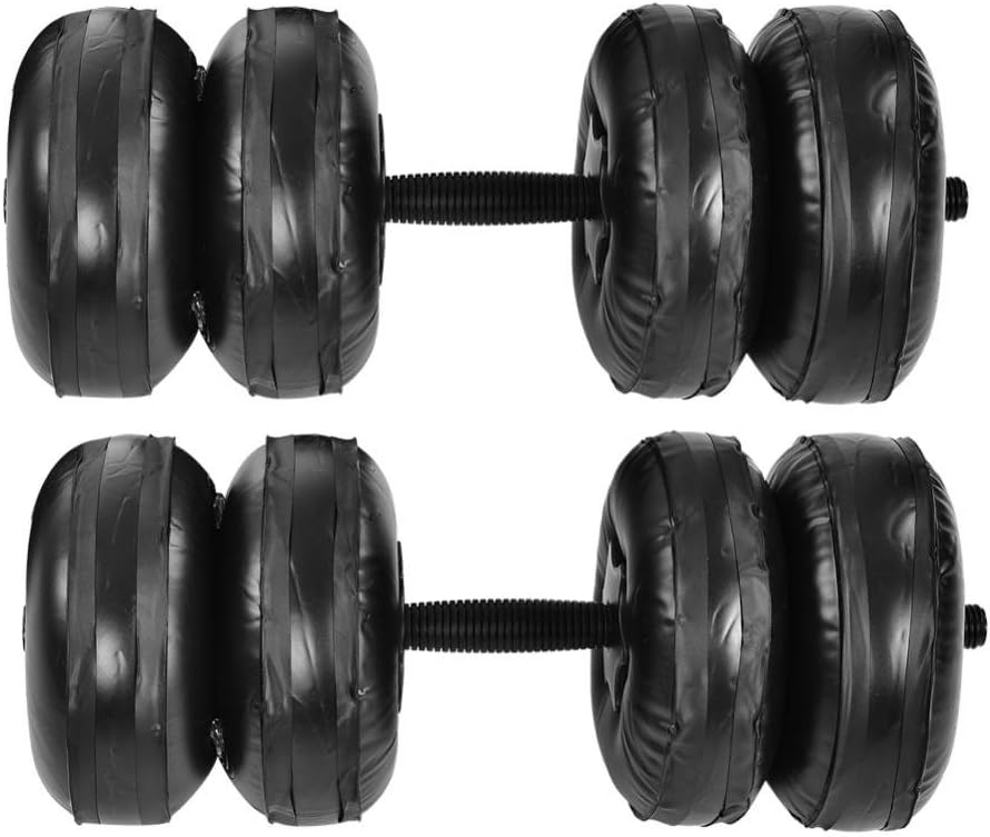 25kg Weights Dumbbell Set, Adjustable Water Dumbells For Bodybuilding Exercise with 8 Fitness Weight Bags, 2 Levers, 4 Extension Rods, 4 Fixing Washers (Fast Delivery)