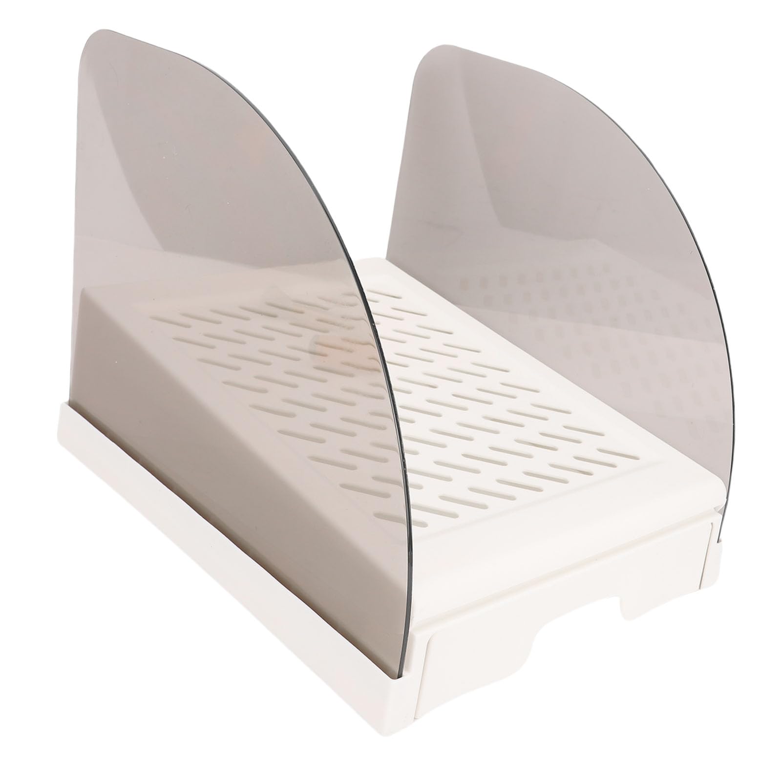 Katzentoilette Rampe, Einstellbare Höhe Erhöhte Katzentoilette Stufe Stuhl, Katzenstreu Rampe mit Schubladenleitungen für Kleine und ältere Katzen (White)