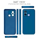 Pikkme Redmi 12C / Poco C55 Back Cover Soft Matte Liquid Silicone TPU | Camera Protection | Shockproof Slim Back Case for Redmi 12C / Poco C55 (Blue) gallery image