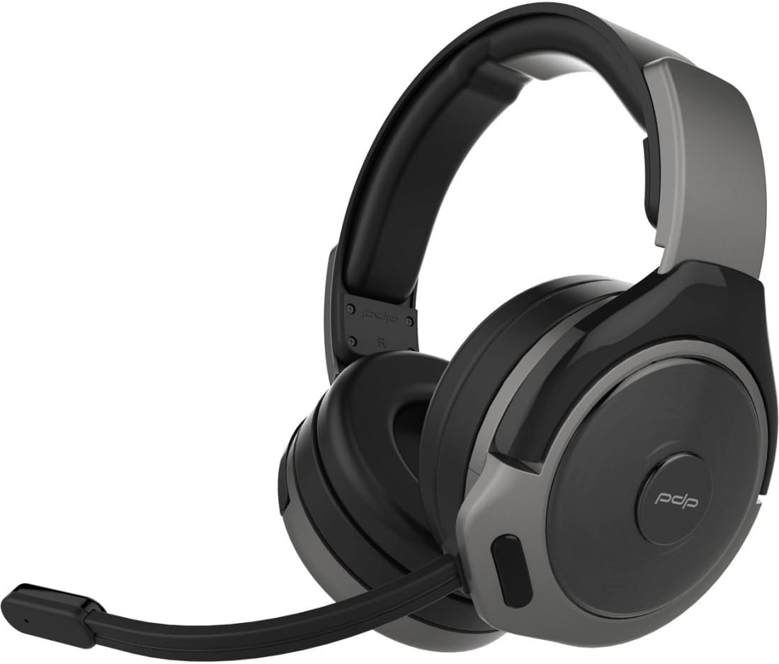 PDP Gaming Sound Of Justice Wireless Headset With Noise Cancelling Microphone: Black - PS5/PS4
