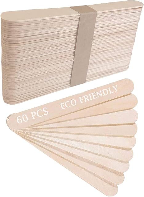60 Pcs Eco Friendly Large Wooden Plant Pot Labels Markers Sign Tags for Garden Outdoor Indoor