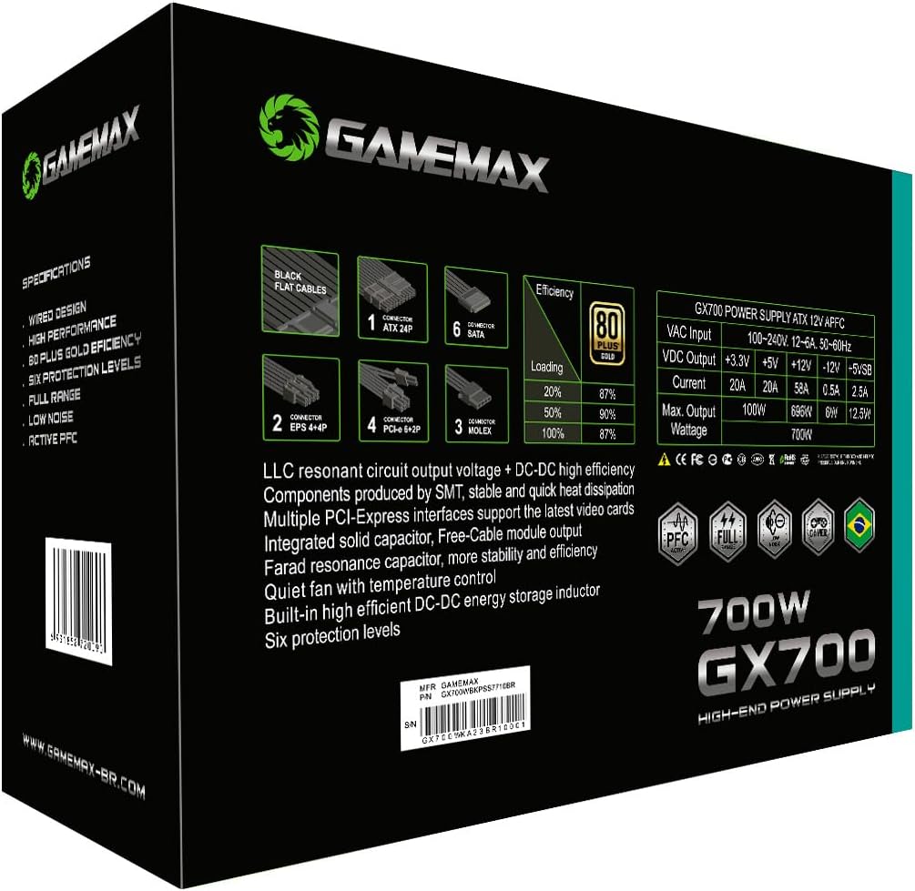 Review Fonte Gamemax Gx700: Descubra como turbinar seu PC com eficiência! 5 61AFczbkGAL. AC SL1200