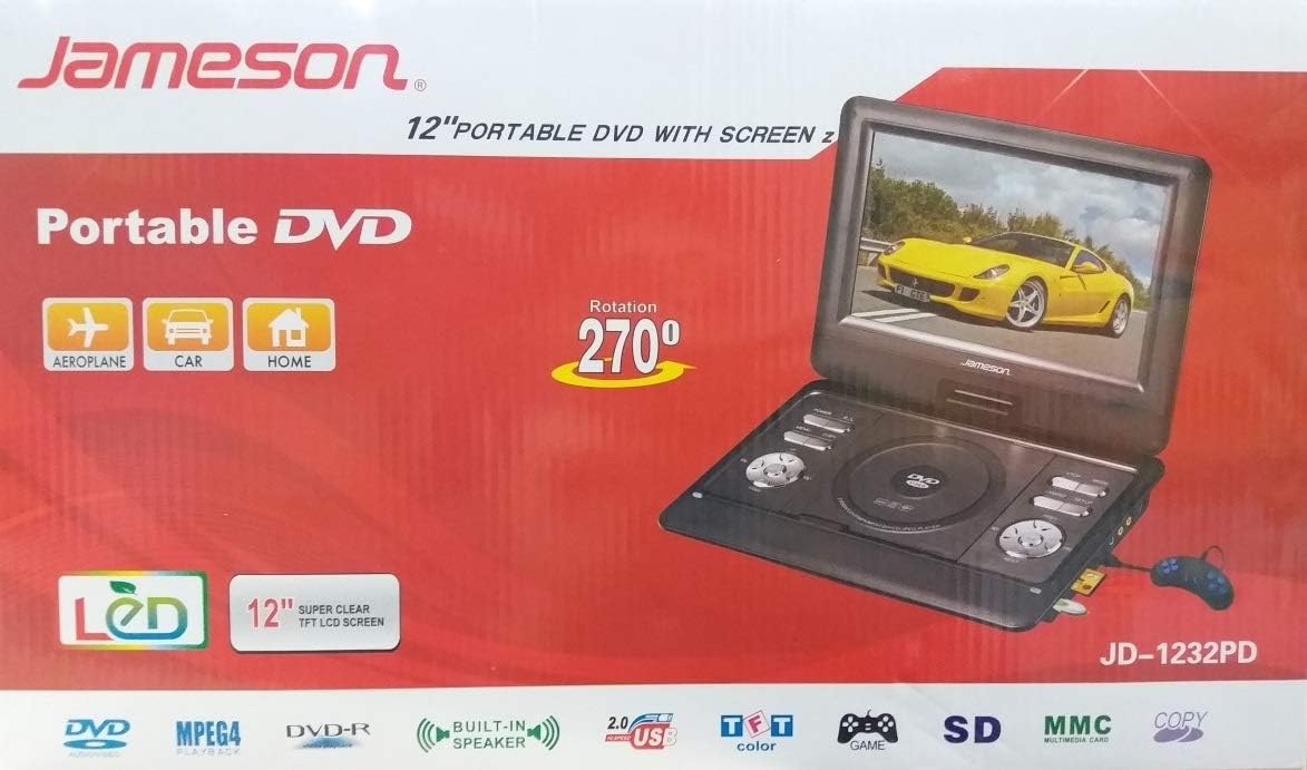 Jameson JD1232PD 12'' Taşınabilir DVD Player