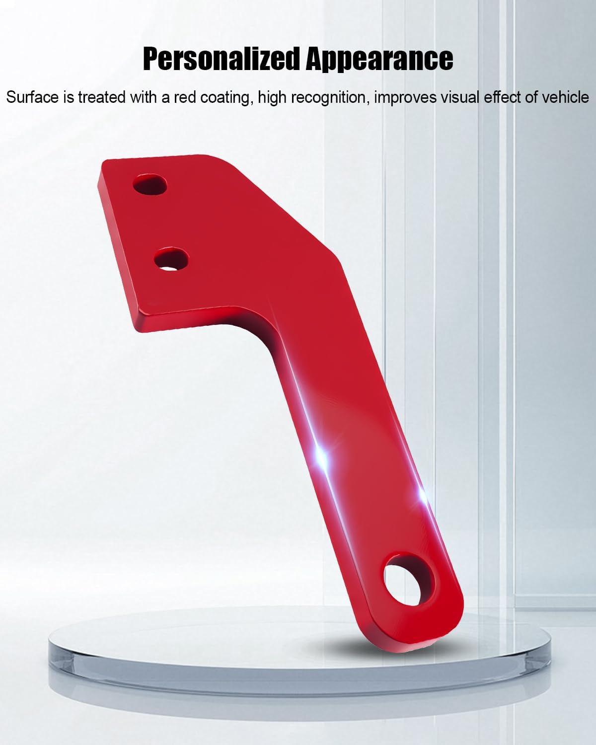 Rear Tow Hooks Fit for Toyota Tacoma 2024-2025, 2PCS Rear Recovery Points, Red Tow Hook