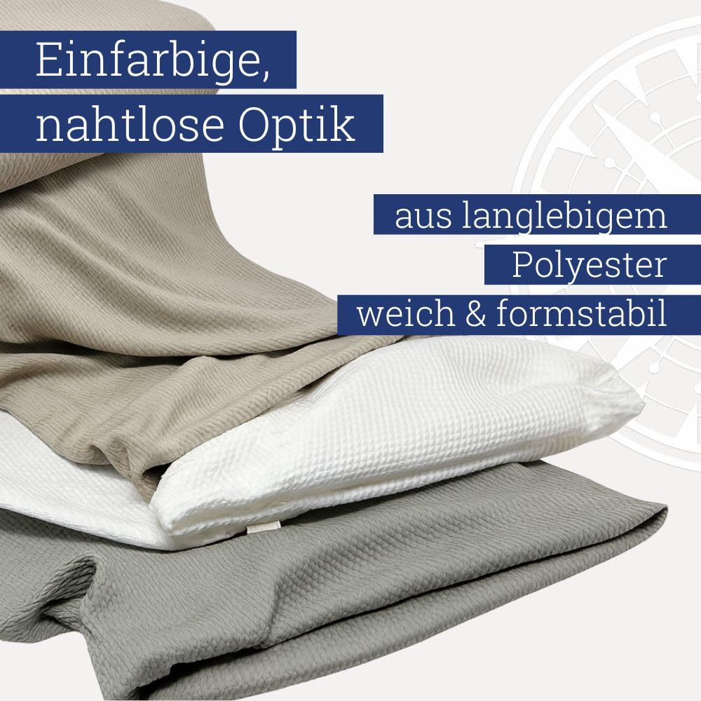 FlexiCover Polsterschlauch – Nahtloser Polsterüberzug für Sitz und Rückenpolster 5 m – elastischer Schlauchstoff für Polster – Bootszubehör