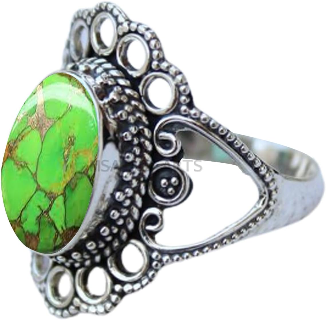 Solid 925 Sterling Silver Ring For Womens, Genuine Black Onyx Ring Gemstone Unique Handcrafted Ring