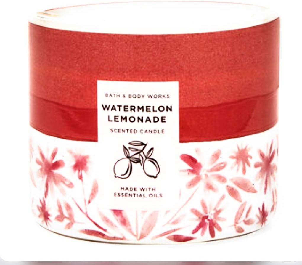 Bath and Body Works 14.5 Oz 3 Wick Candle Watermelon Lemonade