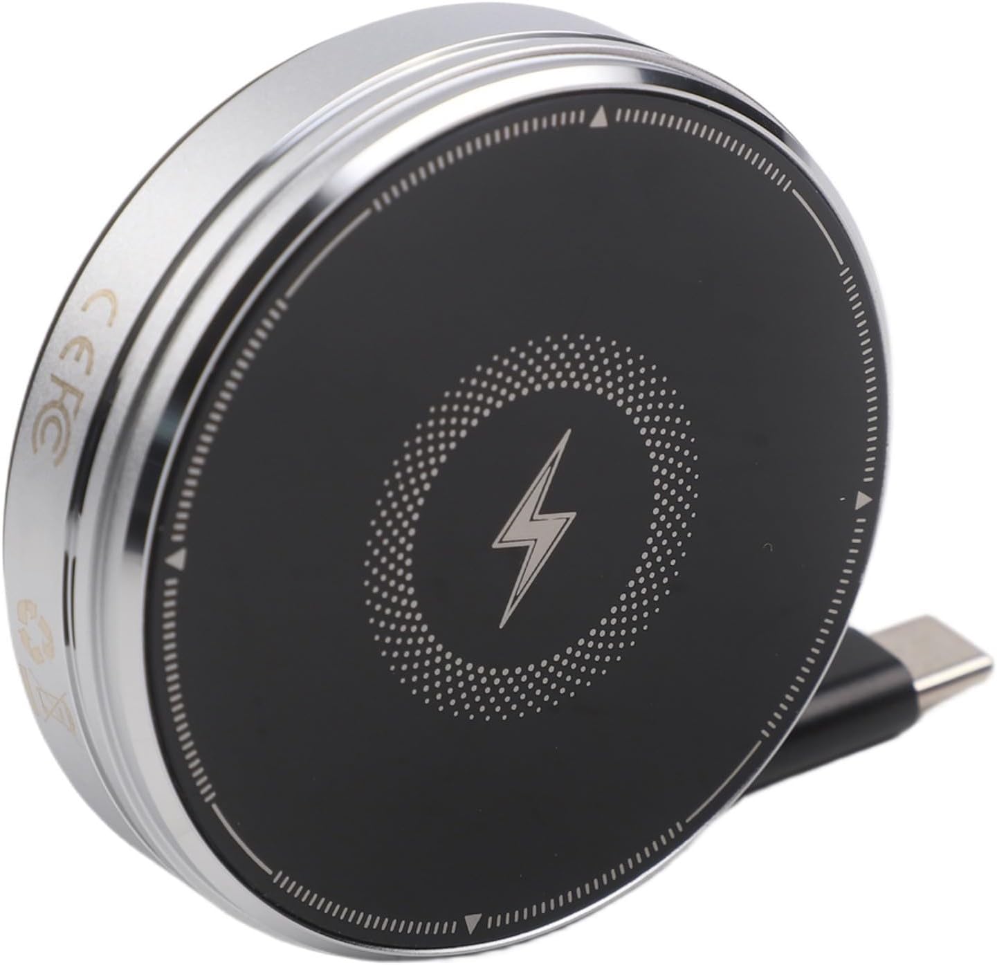 Portable 3-in-1 Magnetic Wireless Charger Stand For Smartphone, Watch, And Earbuds With Adjustable Angle(Black)