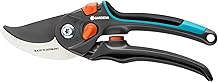 GARDENA 8905, Two step adjustable Bypass Pruners with safety lock, For pruning and cutting flowers or branches, Made In Germany