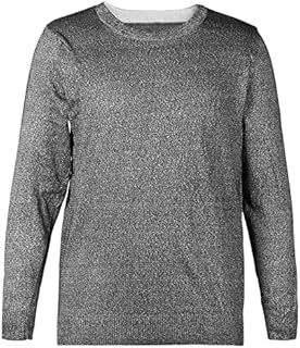 Long Sleeve Shirt, Round Neck Long Sleeve Cut Resistant Anti Slash Clothes Level 5 Protective Equipment for Safety Work(XL)