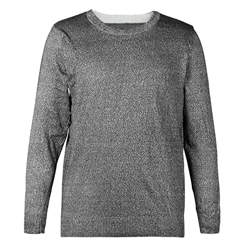 Long Sleeve Shirt, Round Neck Long Sleeve Cut Resistant Anti Slash Clothes Level 5 Protective Equipment for Safety Work(XL)