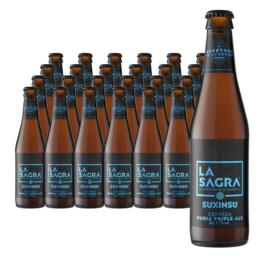 La Sagra - Cerveza Ale Triple Malta, 24 x 330 ml