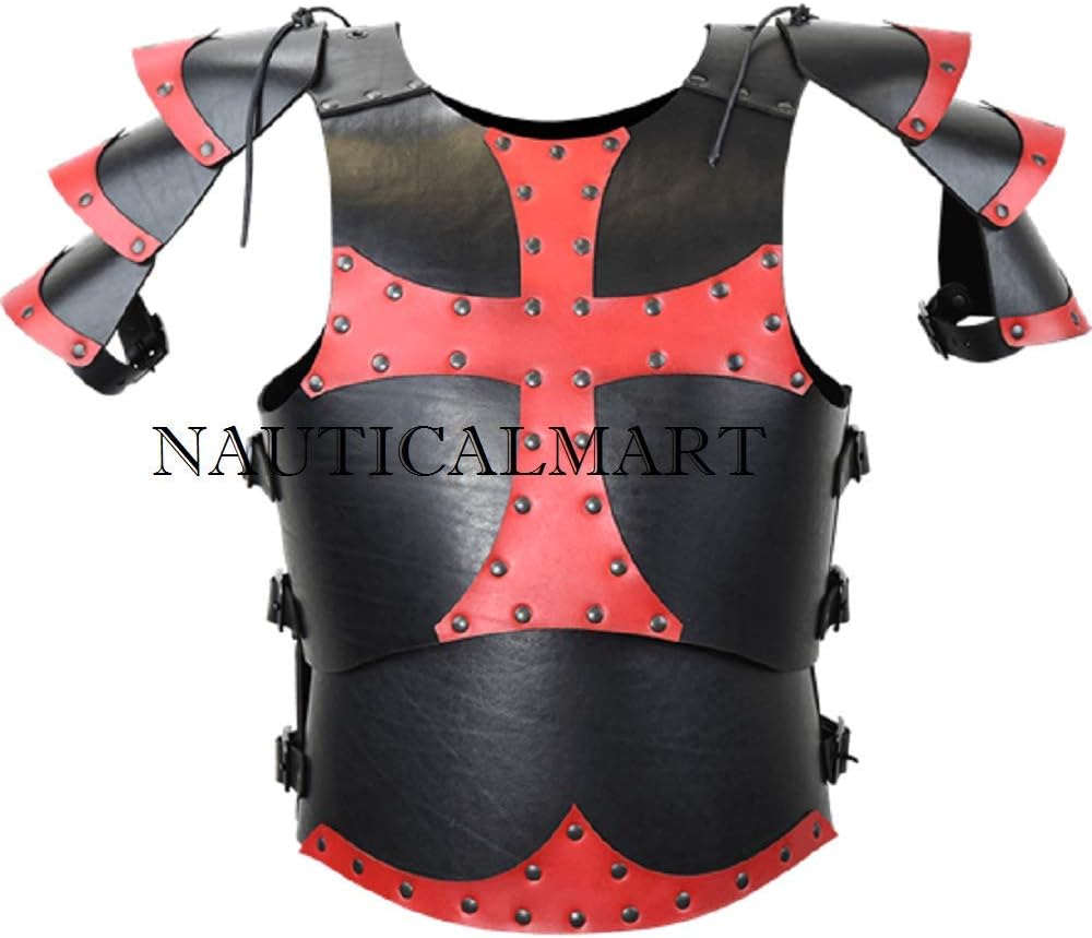 NauticalMart Medieval Dark Crusader Leather Armour