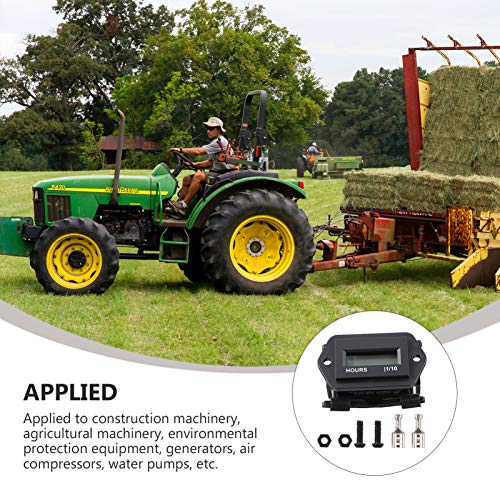 FAVOMOTO Tacômetros Medidores de Horas Digitais Do Motor 4. Cronômetro de Lembrete de Manutenção de