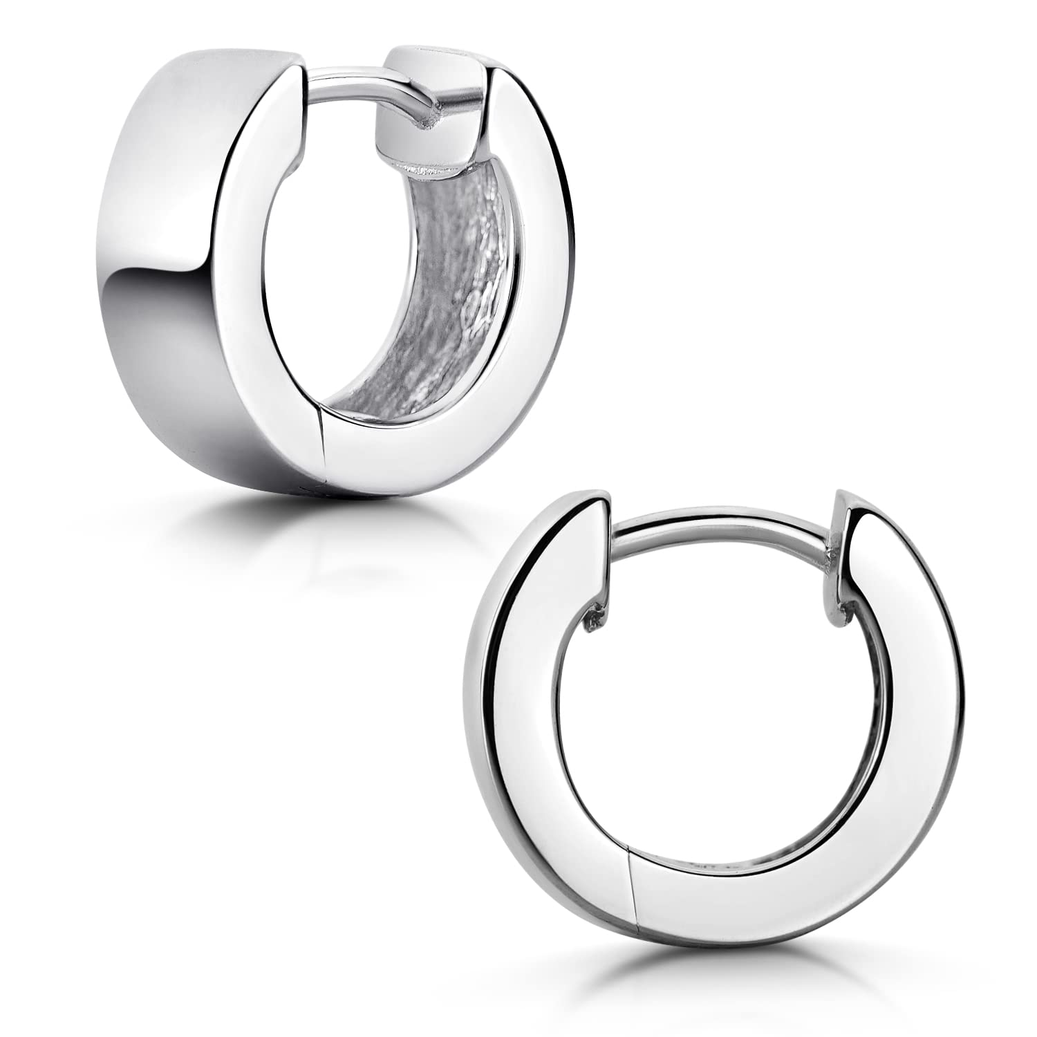 Ohrringe Silber 925 Creolen klein 5mm breit rhodiniert SO-459