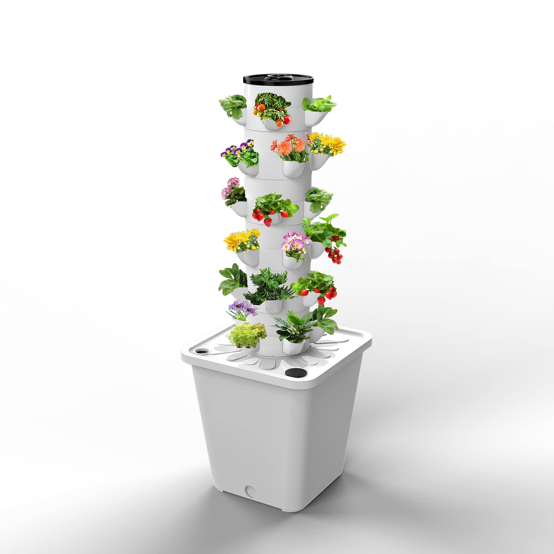 Tower Garden Hydroponics Growing System,Indoor Smart Garden,Nursery Germination Kit Including Smart Plug,Water Level,Water Pump