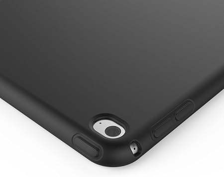 Case for iPad Mini 4, Slim Design Matte TPU Rubber Soft Skin Silicone Protective Case Cover for Apple iPad Mini 4 (2015 Edition) 7.9 Inch Tablet iPad Models: A1538/A1550,Black