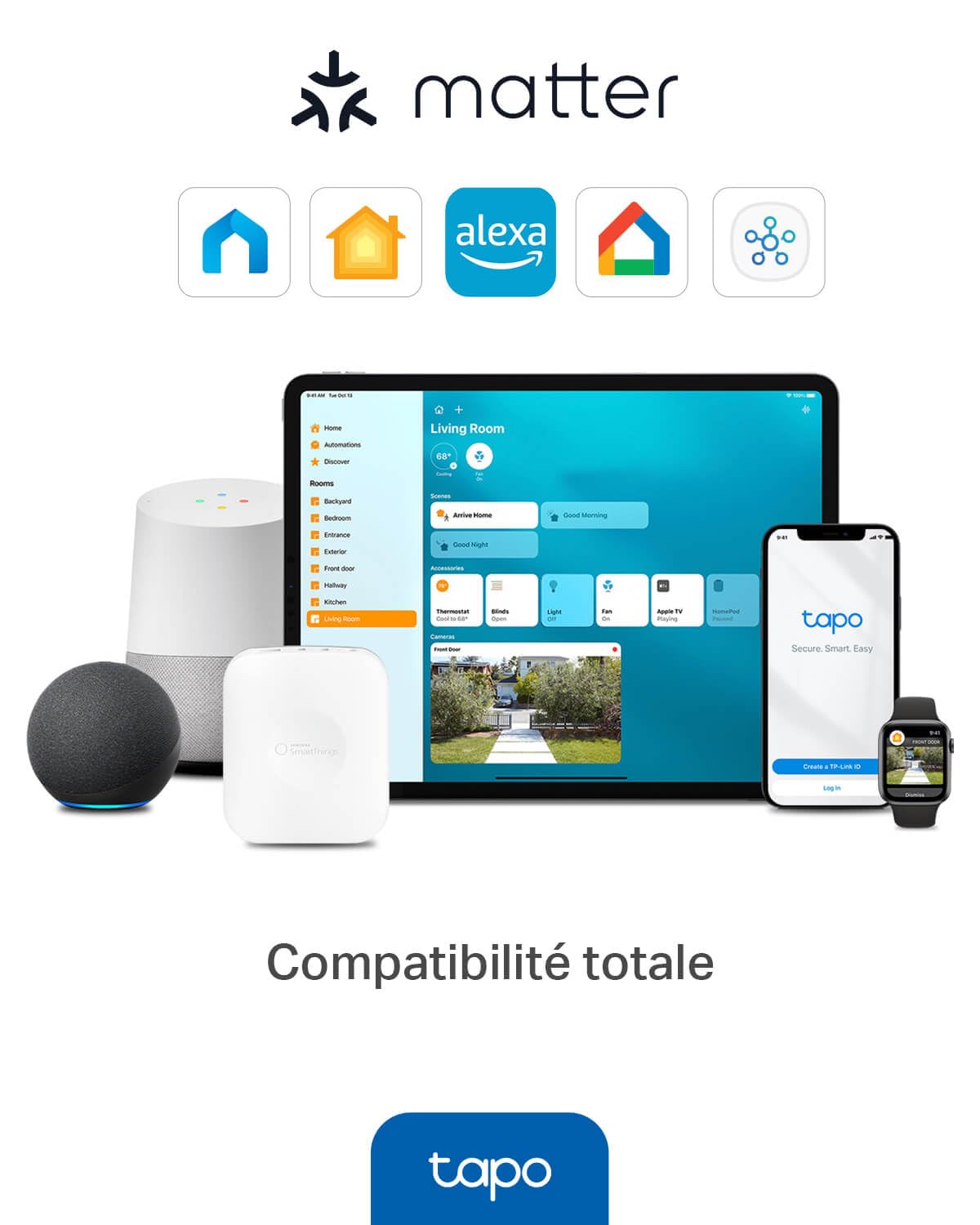 Tapo Interrupteur Volet Roulant Connecté Matter, Relais double 6A S112 | Wi-Fi et Bluetooth, idéal pour contrôle de volet roulant & éclairage, compatible avec HomeKit/Alexa/Google Home, sans hub