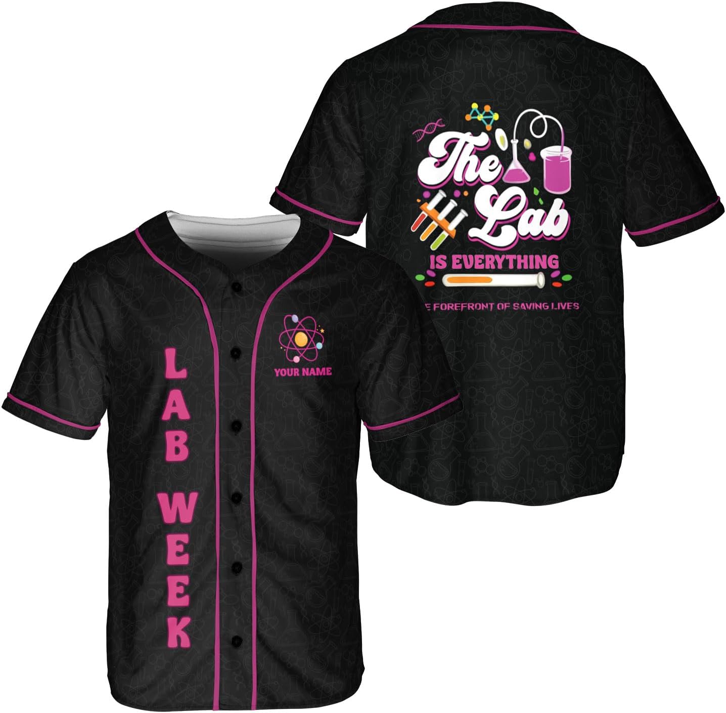 Personalized Lab Week 2025 Shirts, Custom Lab Week 2025 Baseball Jersey, Laboratory Technician Jersey for Lab Tech Team