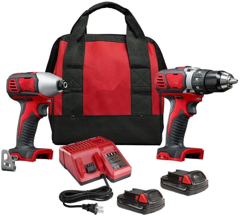 Suitable For Milwaukee M18 18V Cordless Li-Ion Drill Driver/Impact Driver Combo Kit, Model# 2691-22