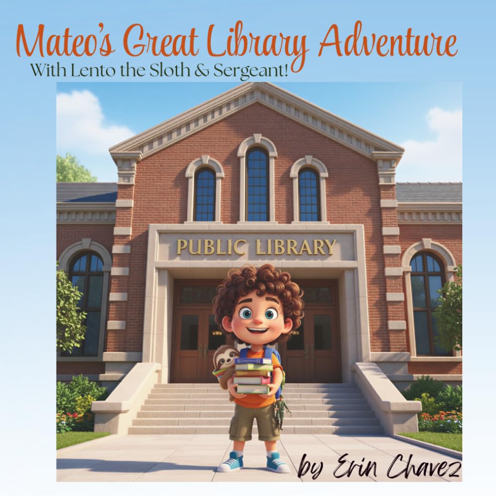 Mateo's Great Library Adventure With Lento the Sloth & Sergeant!