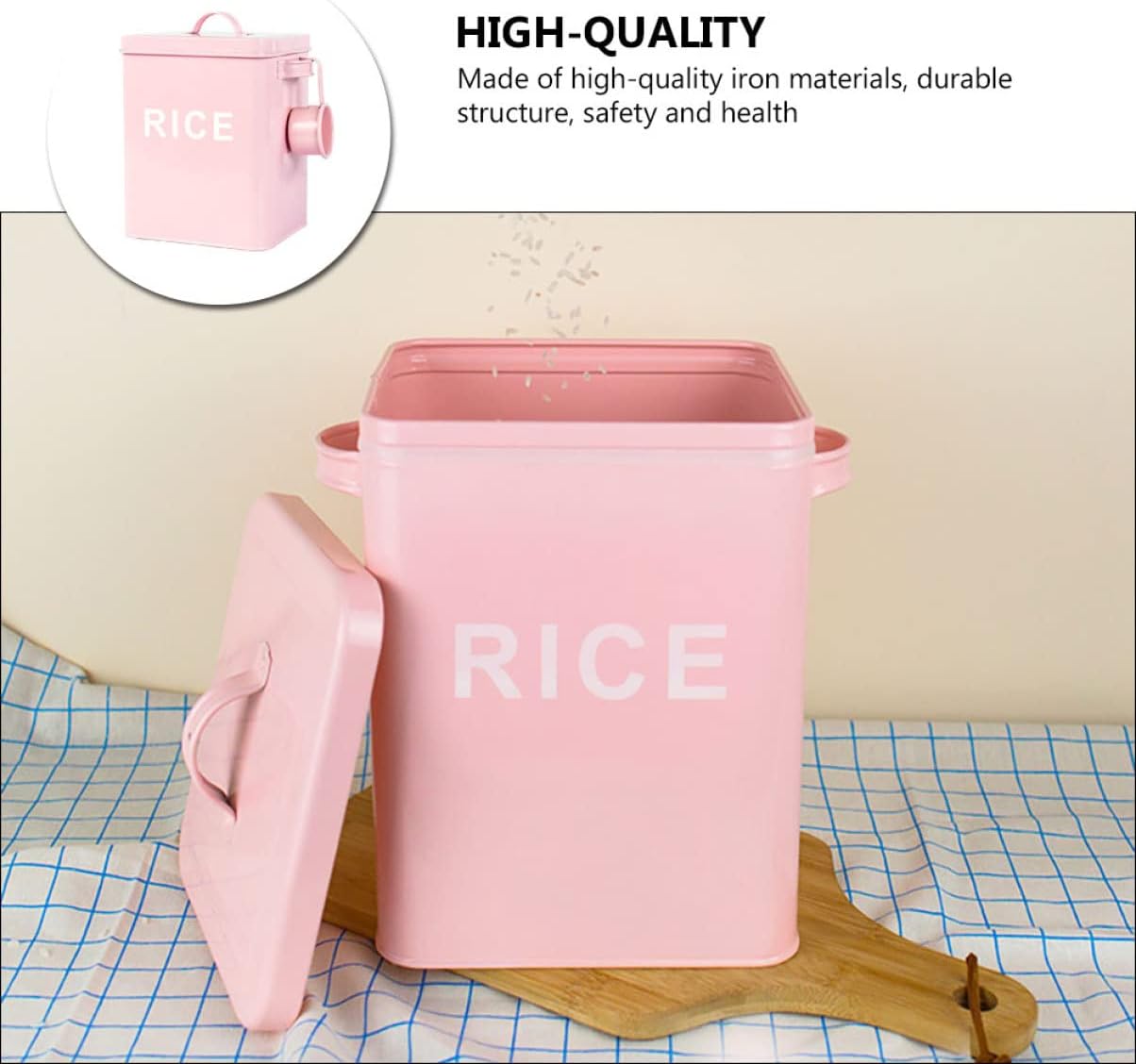 VICASKY 1pc Airtight Pet Food Storage Measuring Cup Moisture Dog and Cat Food Container and Sealing Design for Home Use