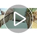 Image of DEVOKO Outdoor 3 Pieces Wicker Patio Garden Furniture Set with Weather Resistant Rattan & Rust Proof Metal Frame Water repllent Cushions(Dark Brown & Dark Grey)