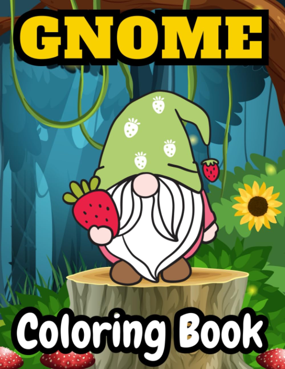 Gnome Coloring Book for Adults. A Beautiful Garden Gnome Book With ...