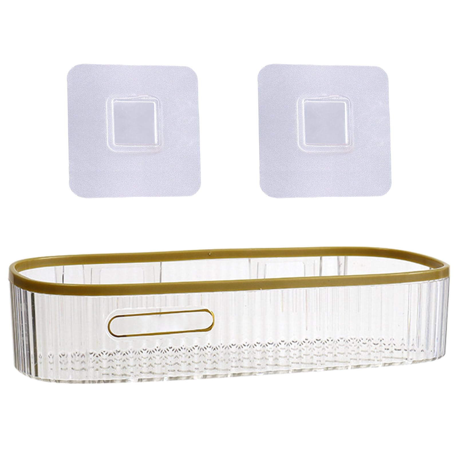 Tsophreniq No Drilling Bathroom Rack Cosmetics and Bath Products Storage Shelf Water Resistant Toiletries Organizers Home Bathroom Accessory