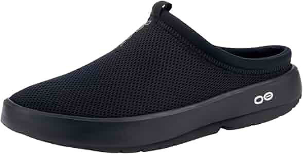 Amazon.com | OOFOS OOcoozie Sport Recovery Mule, Black - Women's